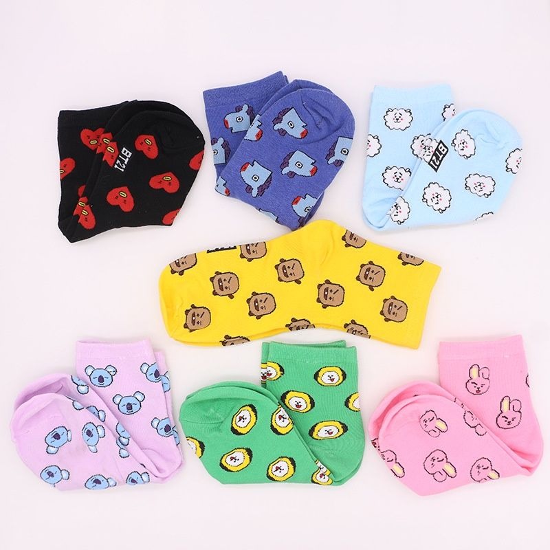 Kawaii BT21 Cartoon Socks Cute – Tippet Line Bewertung und Preis