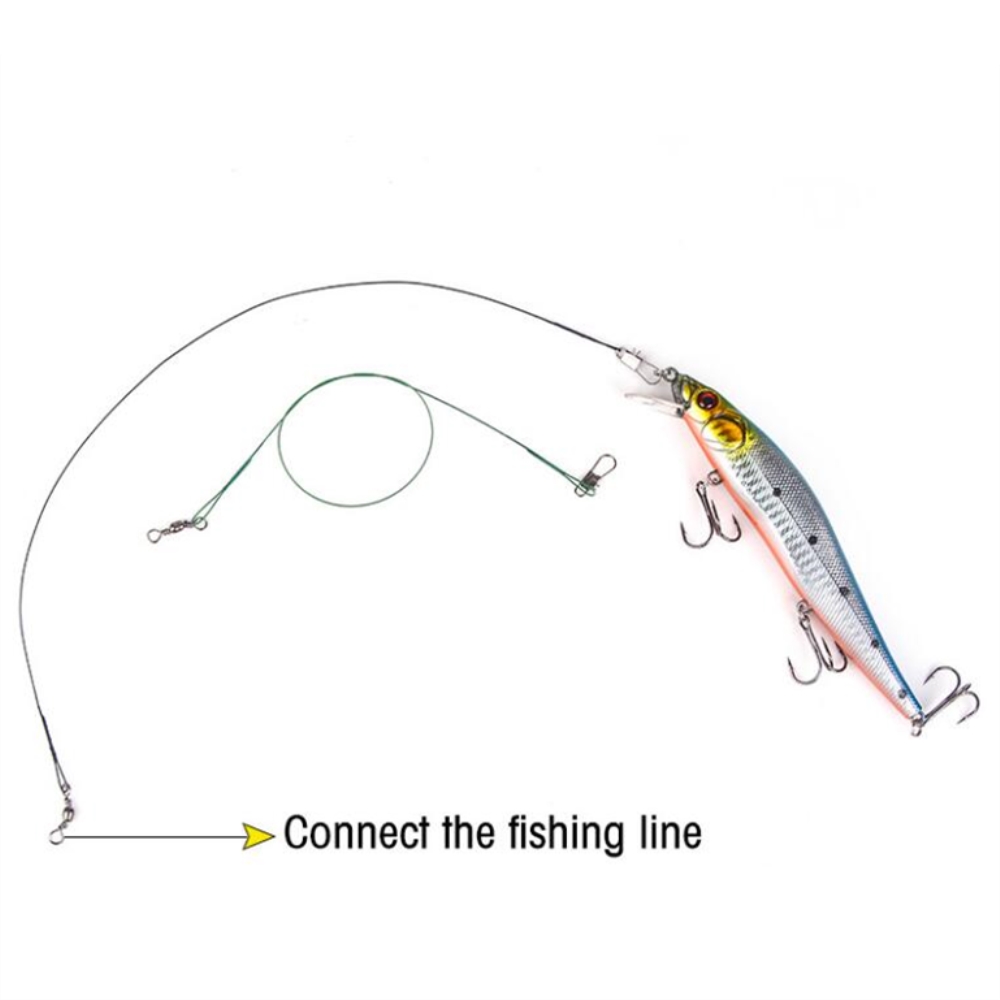 10pcs/lot Anti Bite Steel Fish – Leader Line Bewertung und Preis