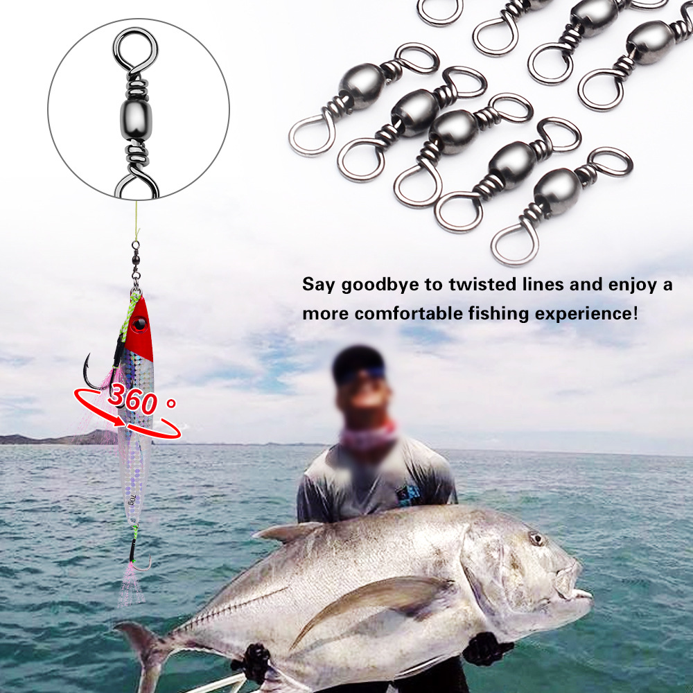 100Pcs Fishing Swivels Connect – Saltwater Line Bewertung und Preis