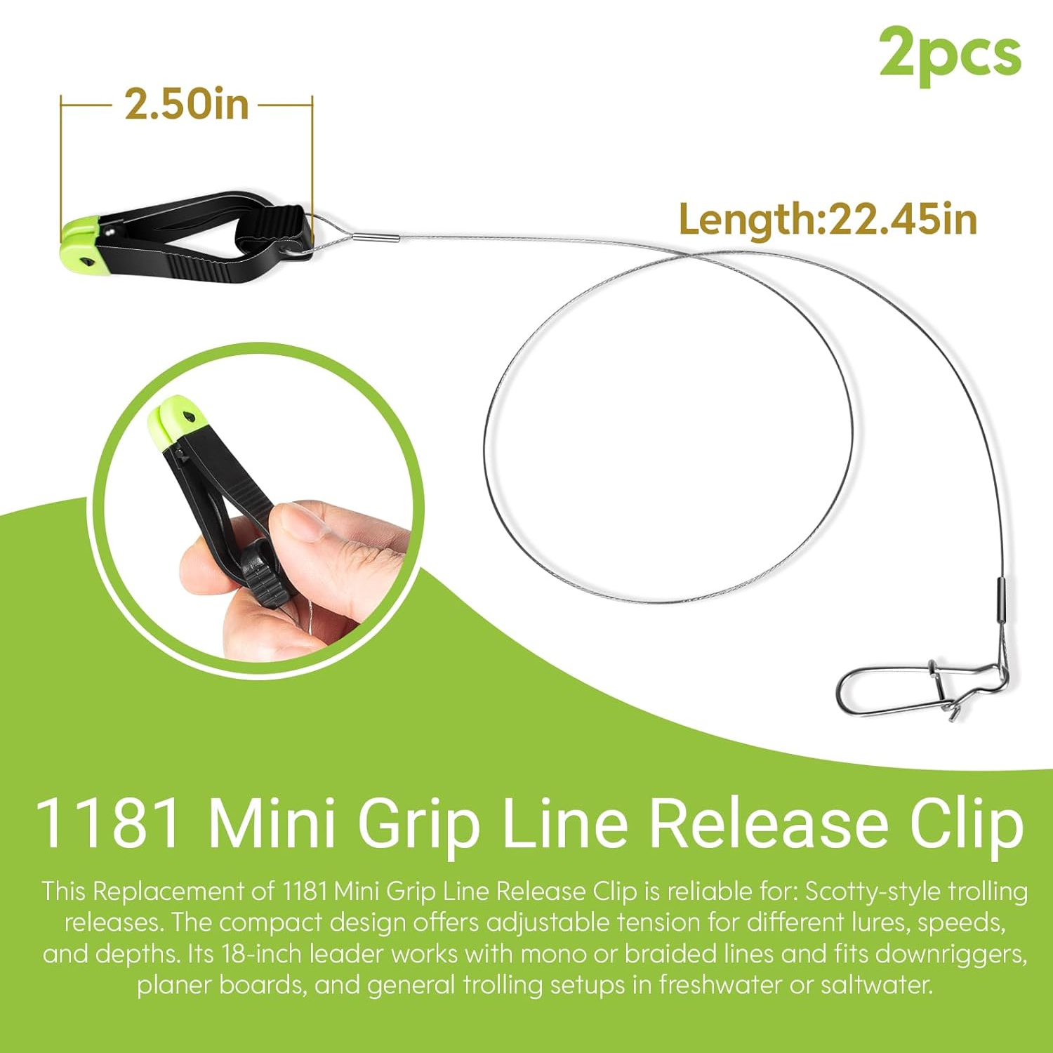1181 Grip Line Release Clip fo – Leader Line Bewertung und Preis
