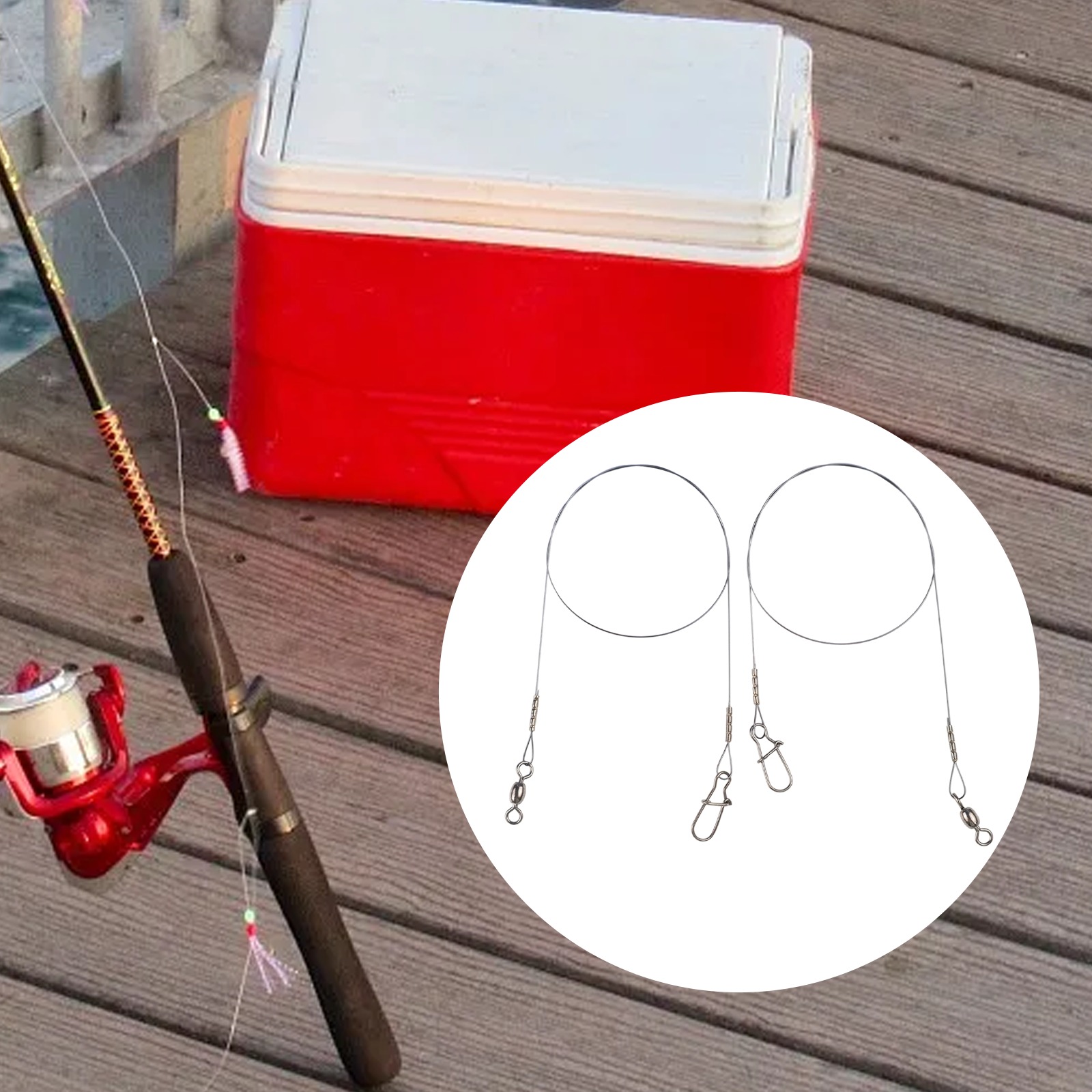 2pc Fishing Titanium Wire Lead – Leader Line Bewertung und Preis