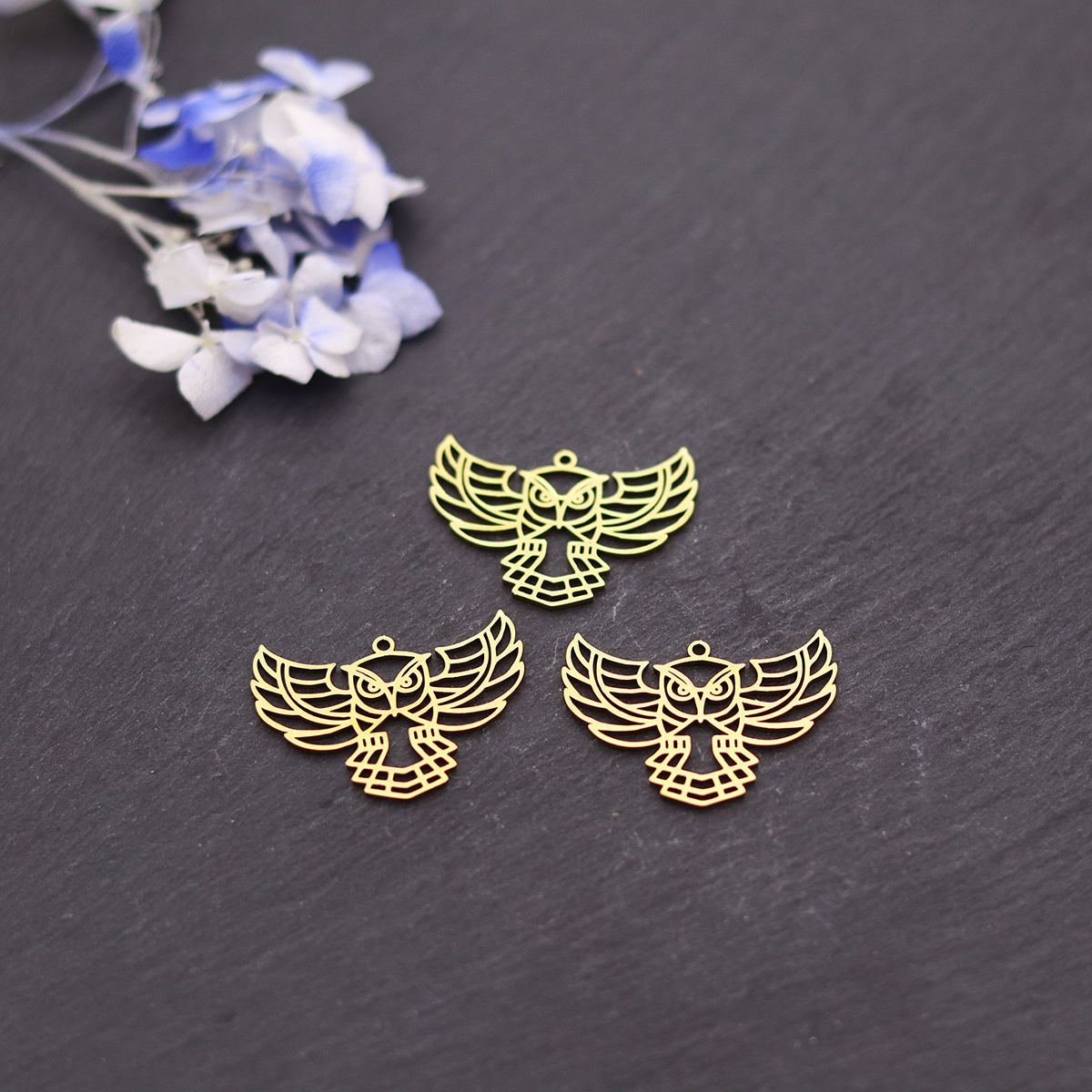 3pcs Owl Stainless Steel Charm – Fly Line Bewertung und Preis