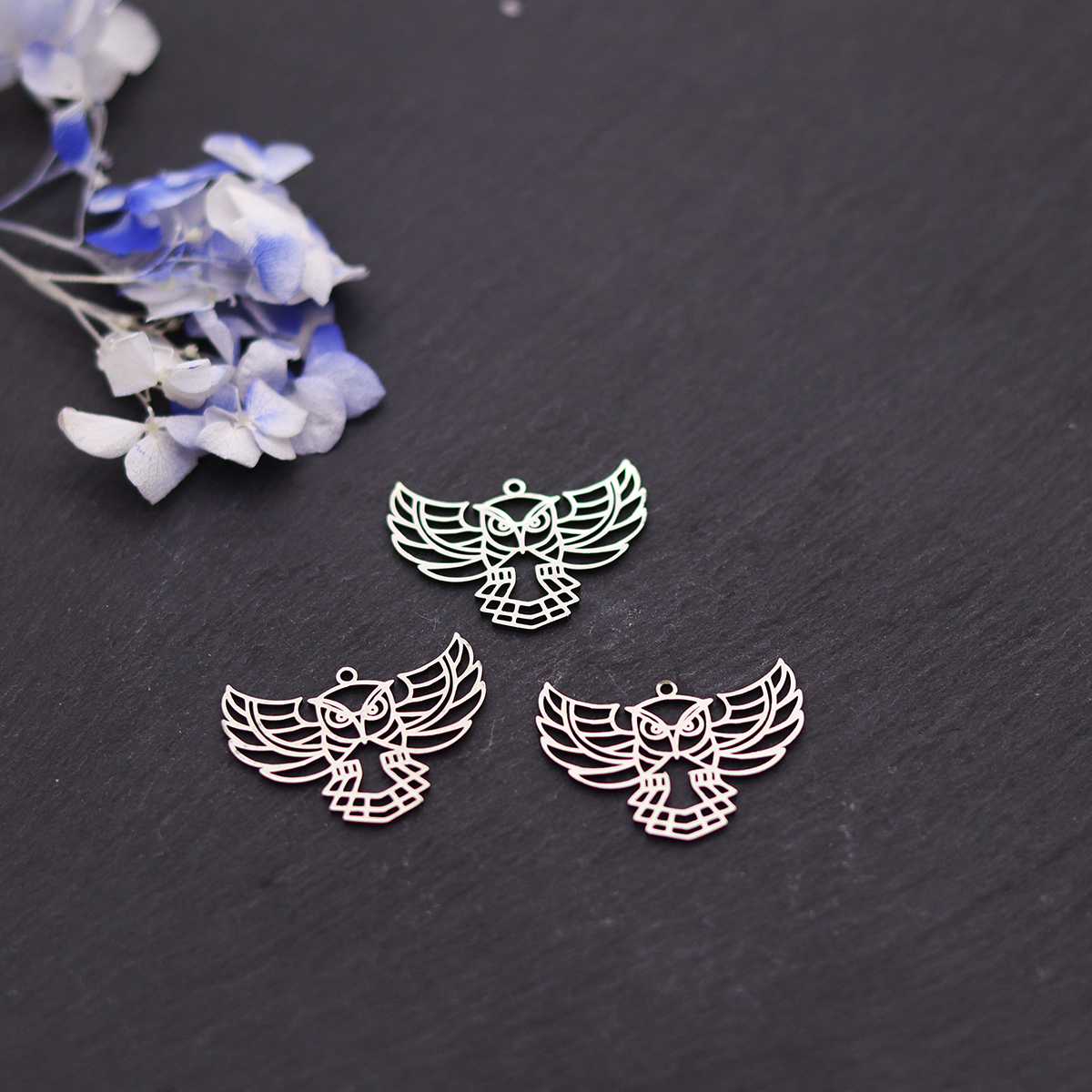 3pcs Owl Stainless Steel Charm – Fly Line Bewertung und Preis