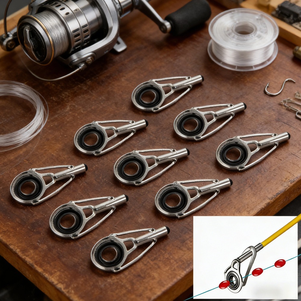 10PCS Metal Fishing Top Rod Gu – Fishing Line Winder Bewertung und Preis
