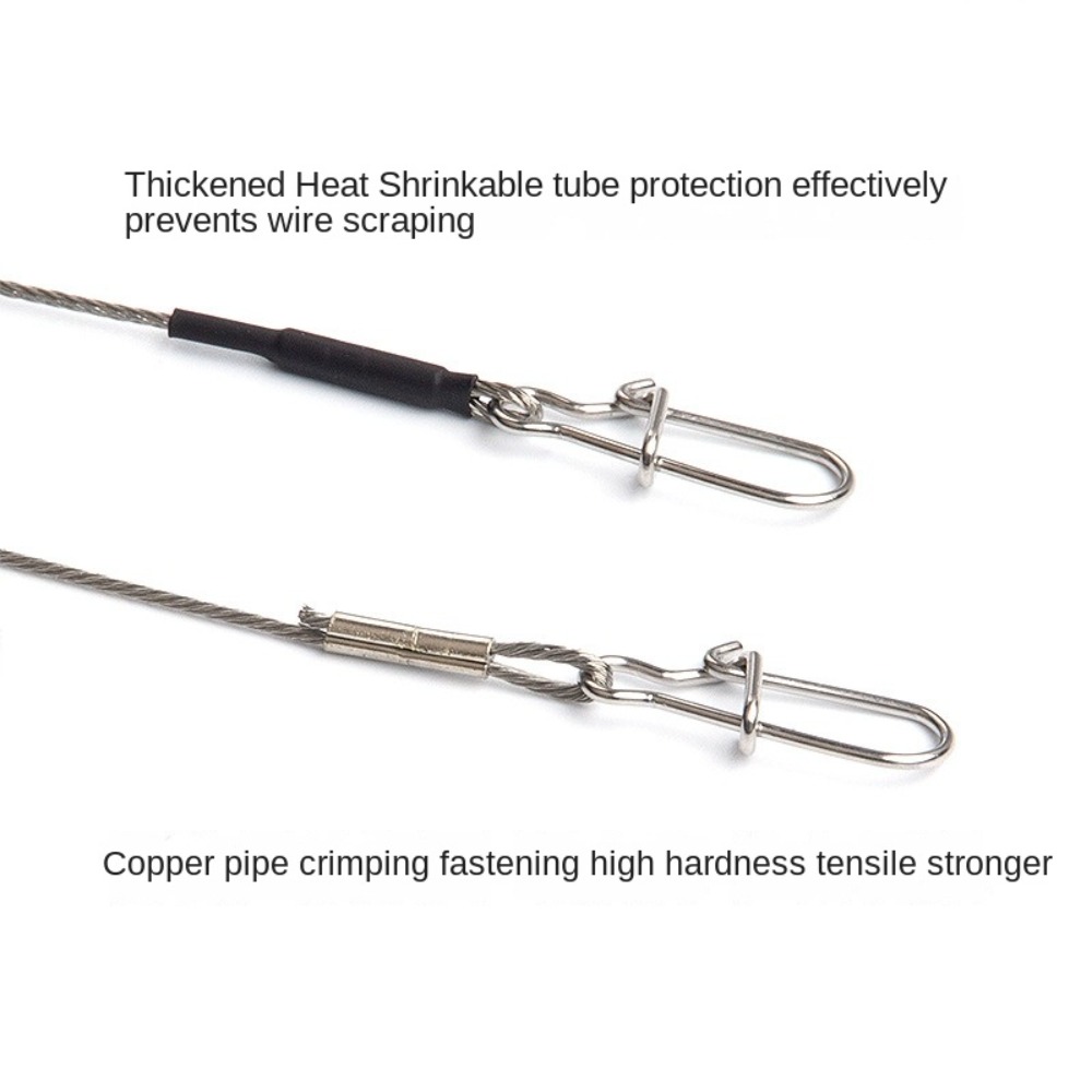 5PCS 20/30/40cm strands Stainl – Leader Line Bewertung und Preis